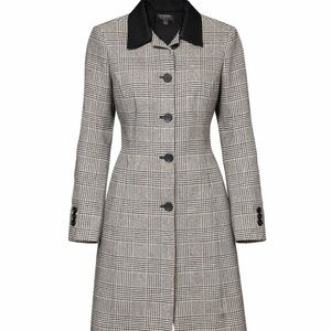 Classiques entire Houndstooth long blazer jacket coat size 0